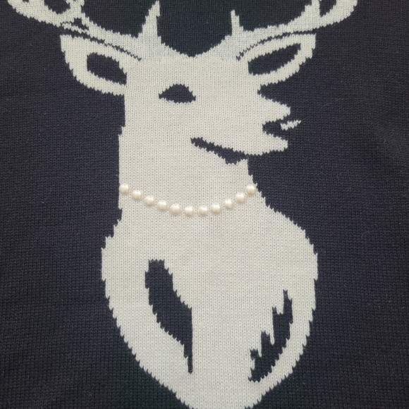 Charter Club Elegant Deer Sweater Women's Size Large - Picture 2 of 4
